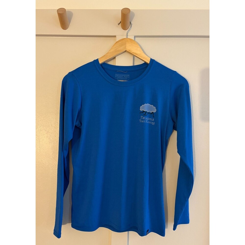 Patagonia Capilene Cool Daily Shirt Womens XS Blue Long Sleeve UPF Hiking Top